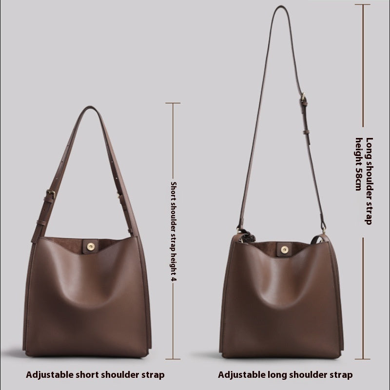 New Genuine Leather Commuter Large Capacity Women&