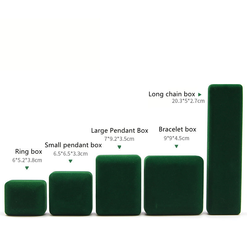 High Grade Velvet Covered Iron Box LED Jewelry Box With Light Ring Pendant Bracelet Box Jewelry Packaging Box