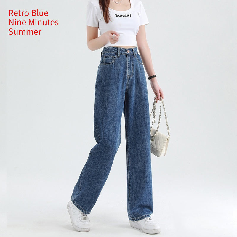 Summer Thin High Waisted Plus Size Wide Leg Pants