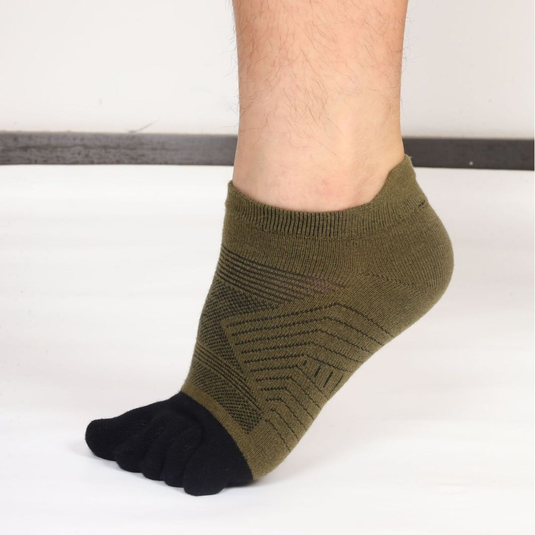 Wool Plush Toe Socks Men&