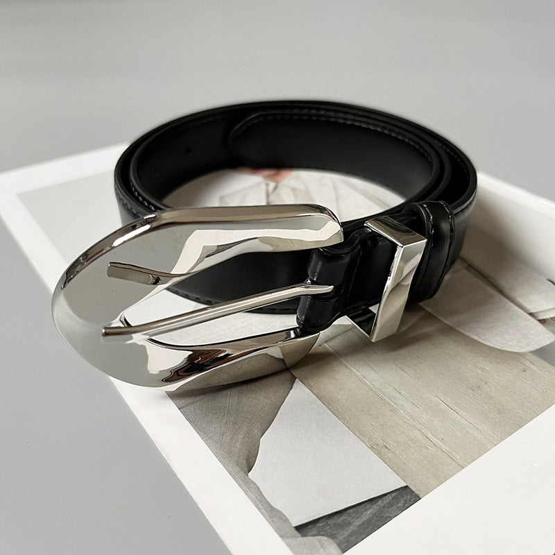 Personality Retro Metal Buckle Women&