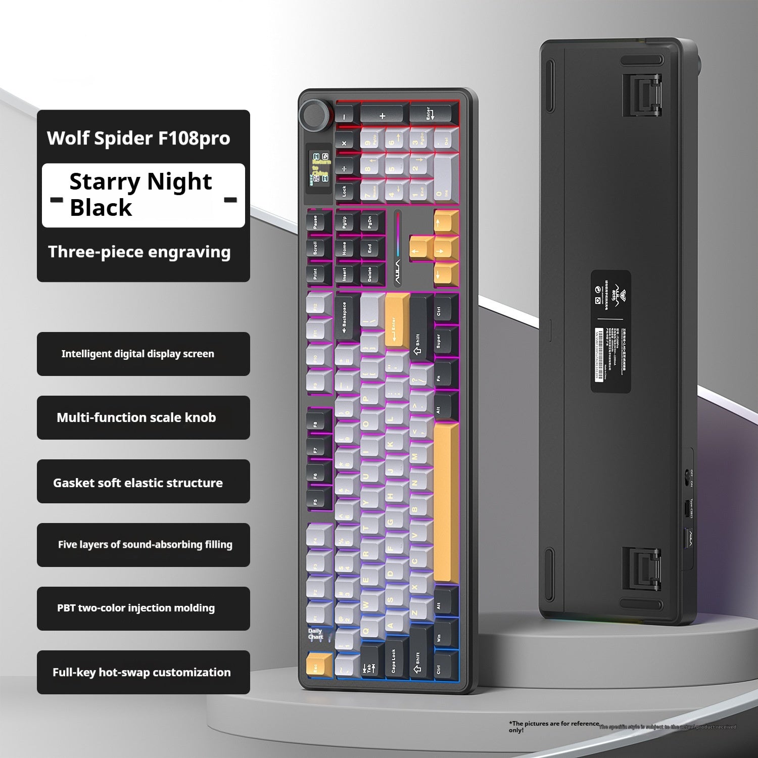 Tarantula F108pro Wireless Bluetooth Three-model Customized Mechanical Keyboard