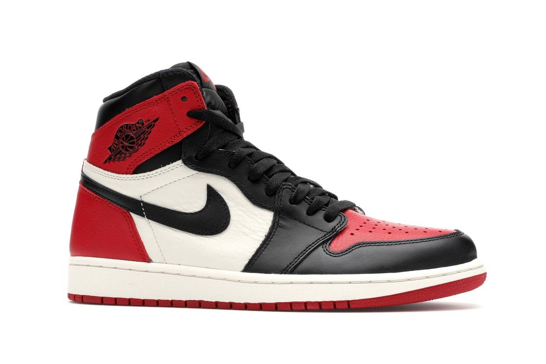 NIKE - AIR JORDAN RETRO 1 HIGH ‘BRED TOE’ RED