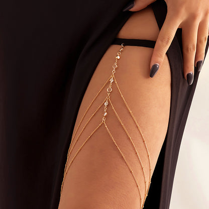 Leisure Beach  Pearl Leg Ring Body Chain