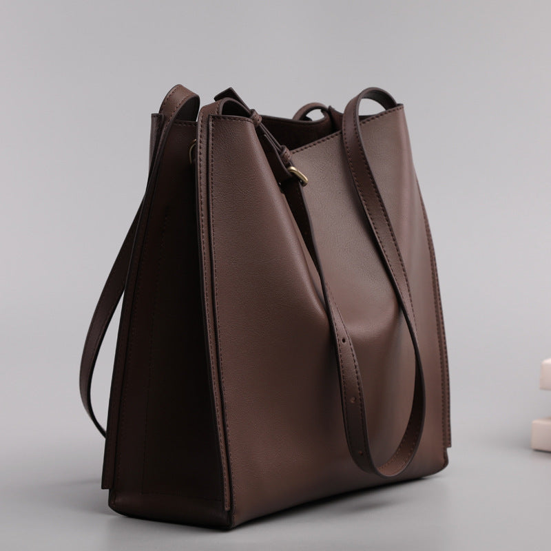 New Genuine Leather Commuter Large Capacity Women&