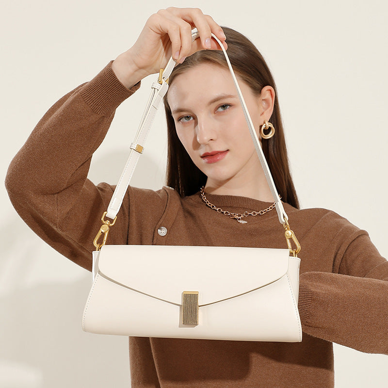 Fashionable All-match Leather Shoulder Women&