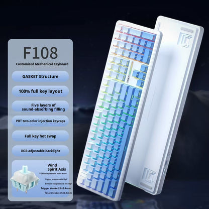 Tarantula F108pro Wireless Bluetooth Three-model Customized Mechanical Keyboard