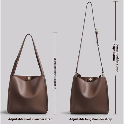 New Genuine Leather Commuter Large Capacity Women&