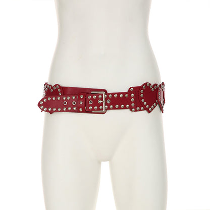 European And American Retro Fashion Elastic Elastic Waist Tight Decoration