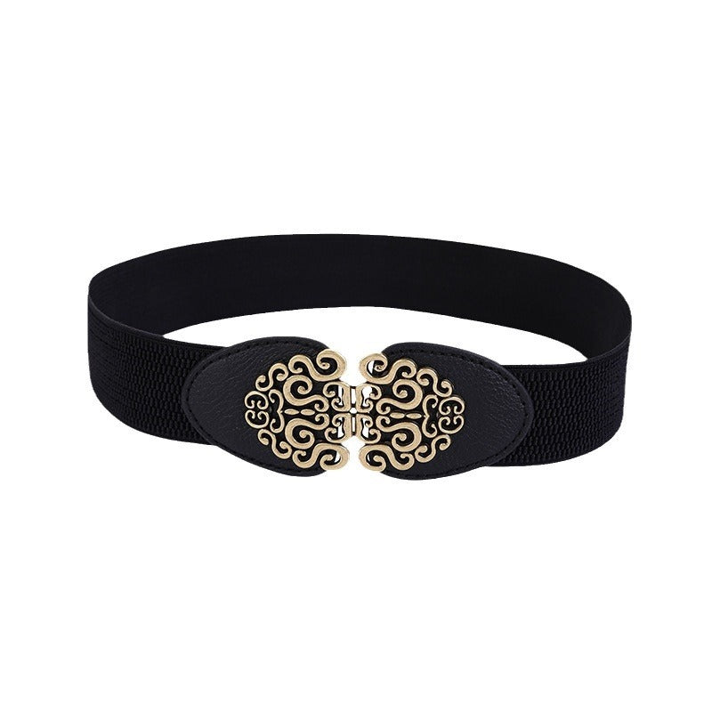 Elastic Wide Waist Seal Accessories Thin Belt