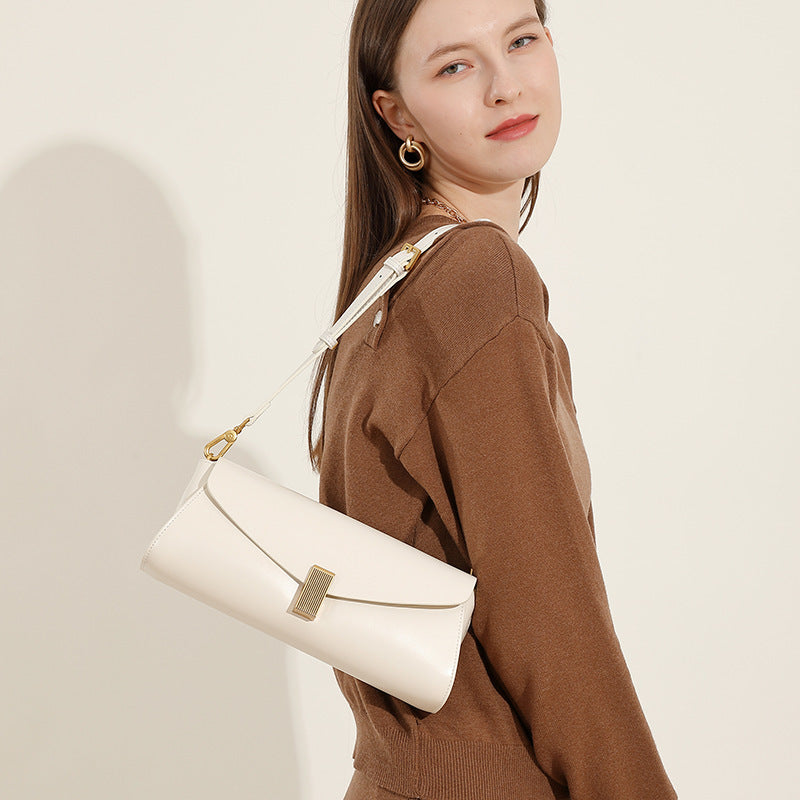 Fashionable All-match Leather Shoulder Women&