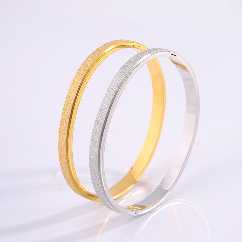Titanium Steel Bracelet Starry Frosted Jewelry