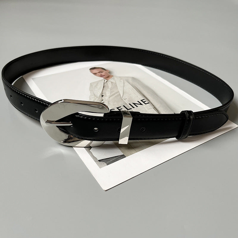 Personality Retro Metal Buckle Women&