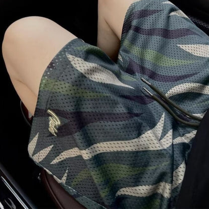 Camouflage Mesh Shorts For Men