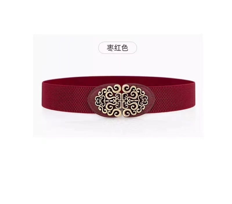 Elastic Wide Waist Seal Accessories Thin Belt