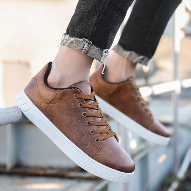 Lace-up Flat Shoes Men&